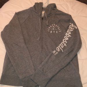 Grey AEROPOSTALE zip up hoodie SIZE: L